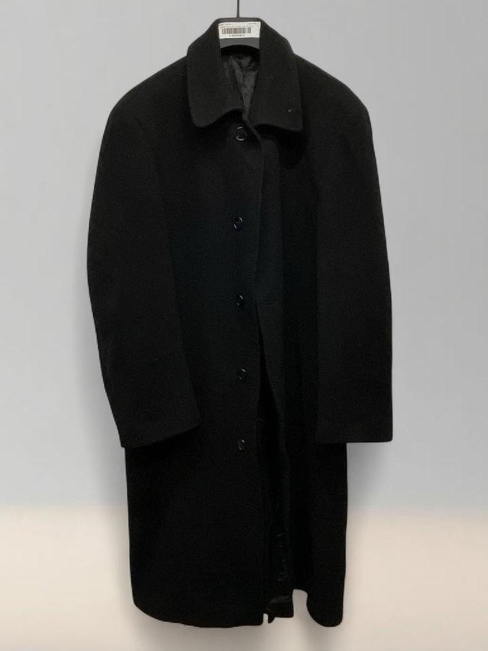 Andrew Fezza men’s Black Collared Wool Pea Coat size XL
